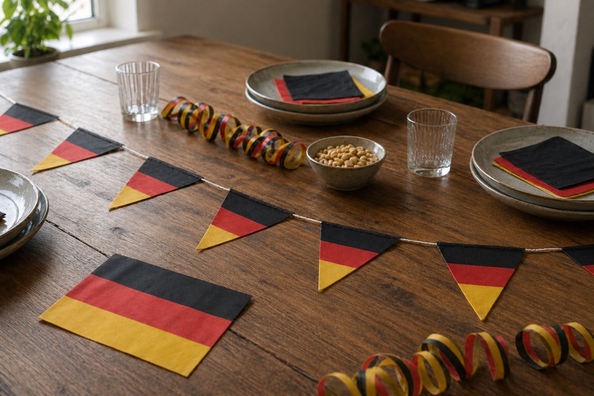 Fußball Deko und Fahnen